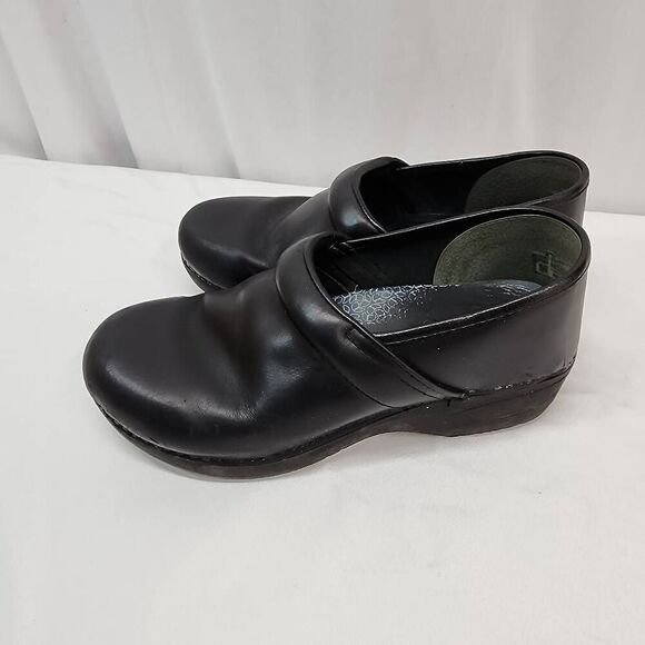 Dansko Size 9.5 Professional Clog Black Oiled Matt Leather Slip On Comfort Nursi - Picture 5 of 8